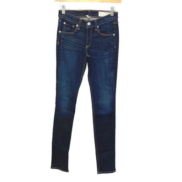 Rag & Bone Cate Mid-Rise Skinny Ankle Jeans Size 25 Kensington Wash $195 - Picture 2 of 13